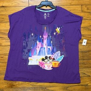 Disney Joey Chou Limited Edition ArtistPurple T-Shirt with Castle and Characters